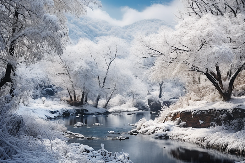 东北雪乡大雪哈尔滨素材