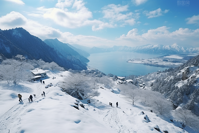 东北雪乡北方风光素材