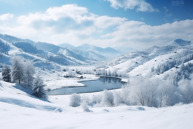 东北雪乡哈尔滨旅游素材