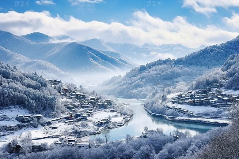 东北雪乡大雪北方素材
