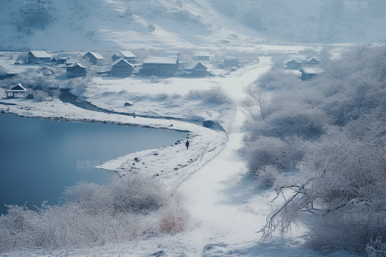 东北雪乡哈尔滨高清素材