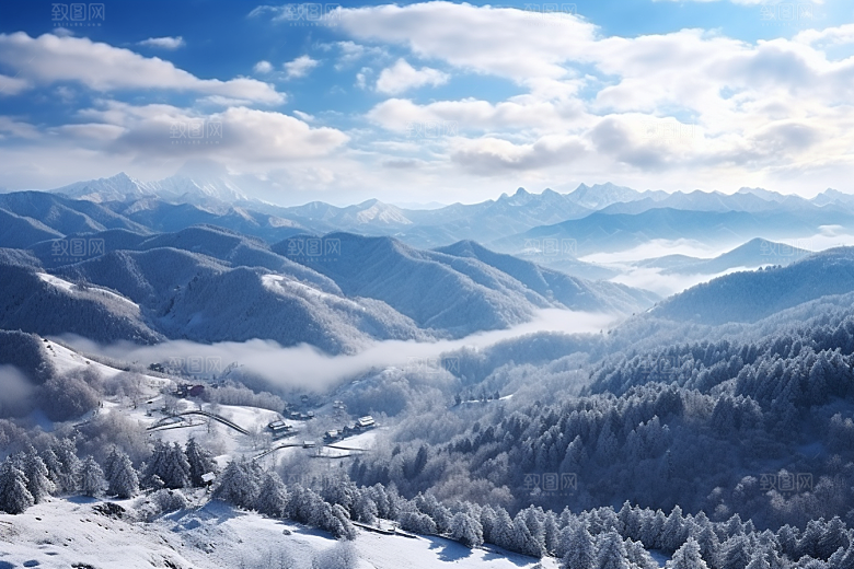 东北雪乡大雪北方素材