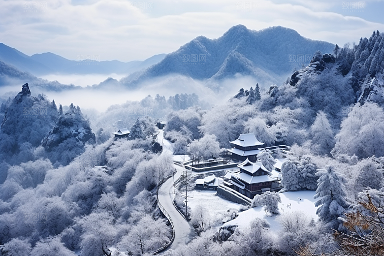 东北雪乡大雪哈尔滨素材