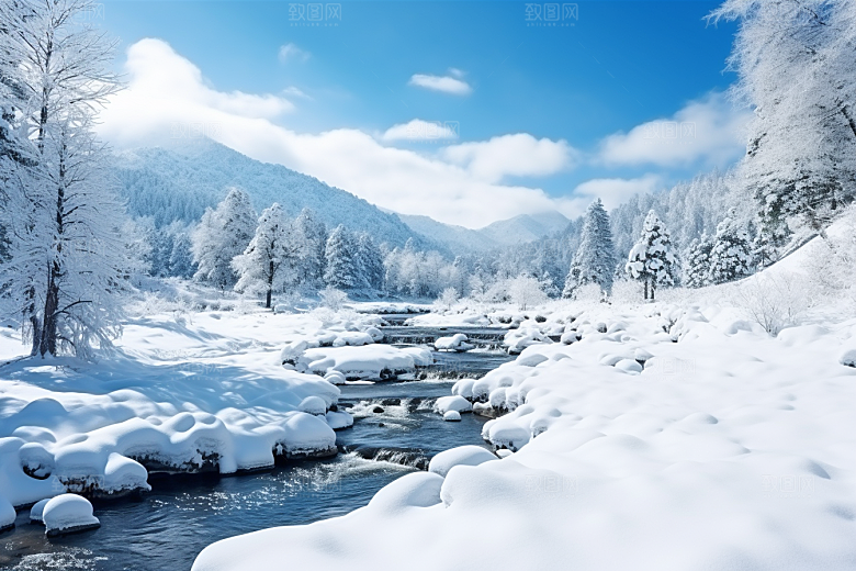 东北雪乡旅游高清素材
