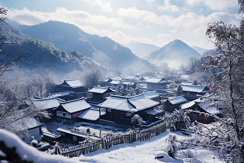 东北雪乡哈尔滨风光素材