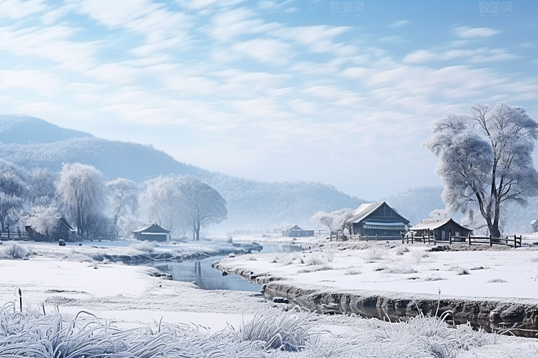 东北雪乡北方景区素材