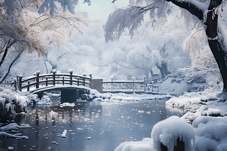 东北雪乡大雪风光素材