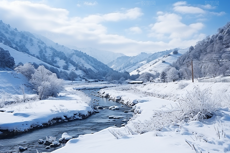 东北雪乡大雪北方素材