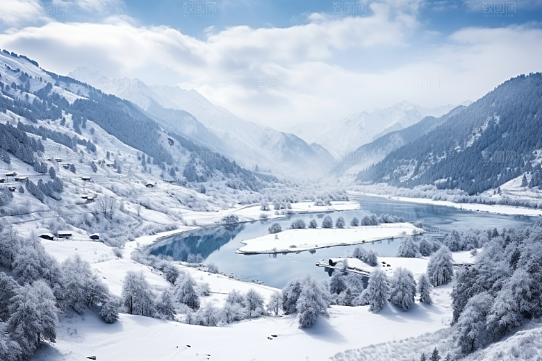 东北雪乡高清风光素材
