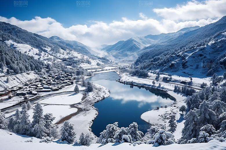 东北雪乡哈尔滨高清素材