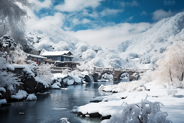东北雪乡哈尔滨风光素材