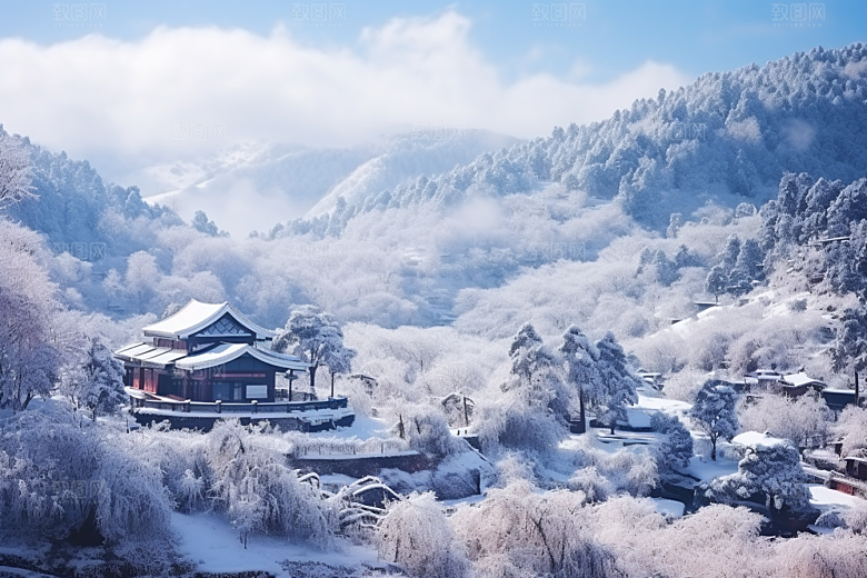 东北雪乡旅游风光素材