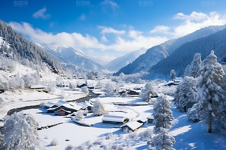 东北雪乡北方高清素材