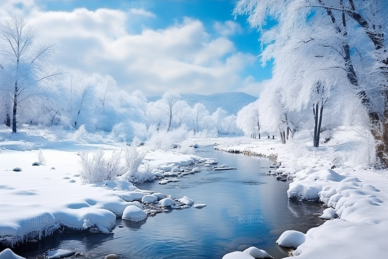 东北雪乡大雪北方素材