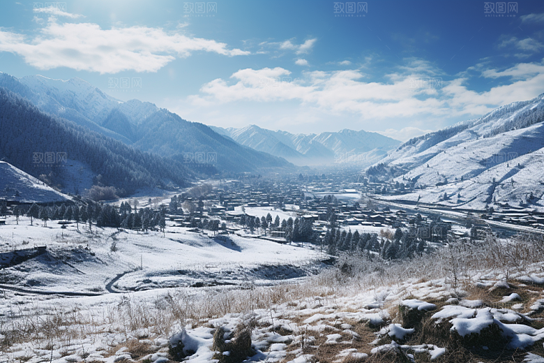 东北雪乡北方景区素材