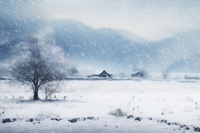 东北雪乡景区哈尔滨素材