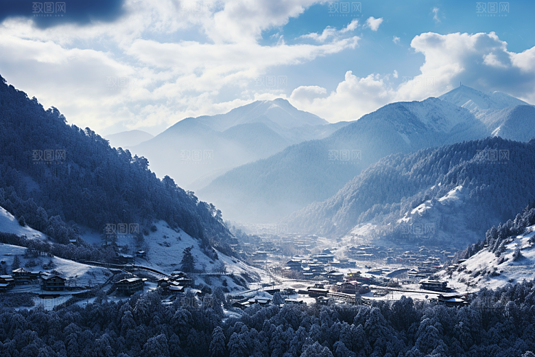 东北雪乡哈尔滨旅游素材