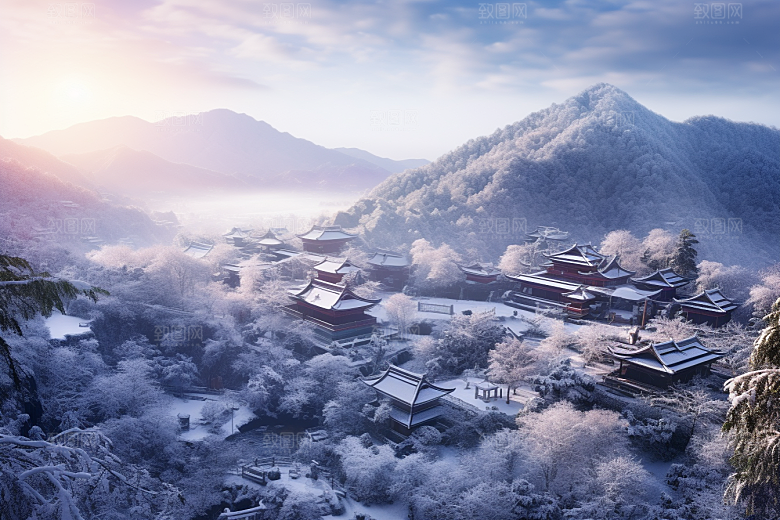 东北雪乡高清哈尔滨素材