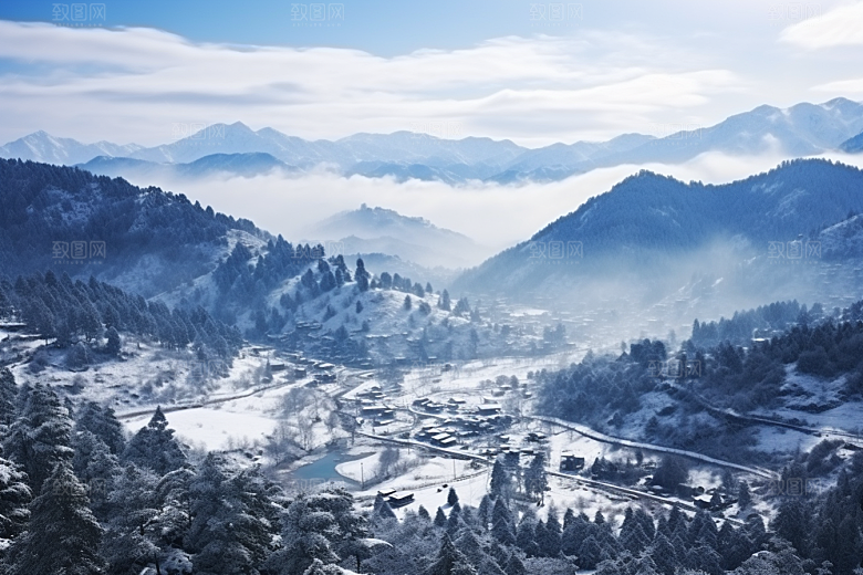 东北雪乡高清风光素材