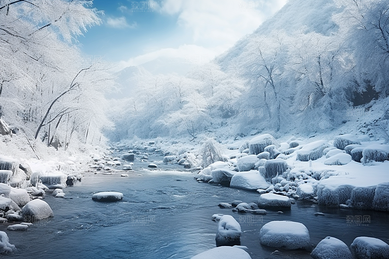 东北雪乡北方风光素材