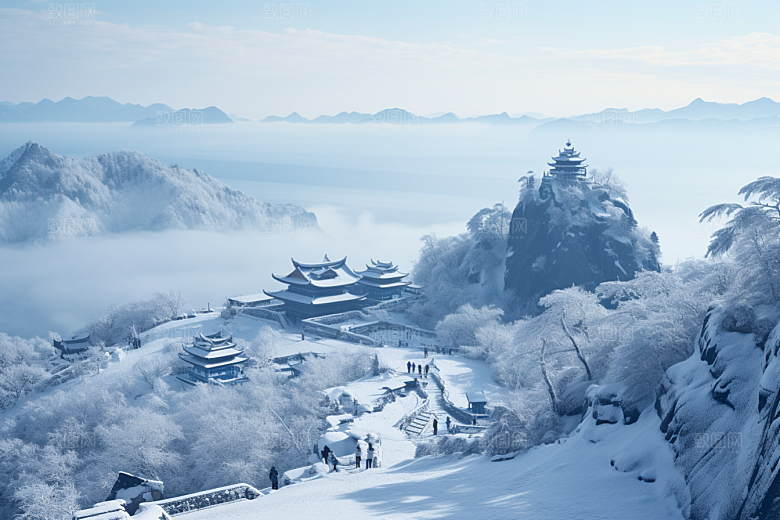 东北雪乡北方哈尔滨素材
