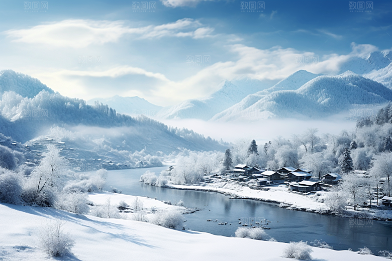 东北雪乡高清旅游素材
