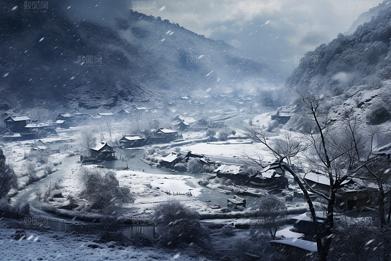 东北雪乡北方高清素材