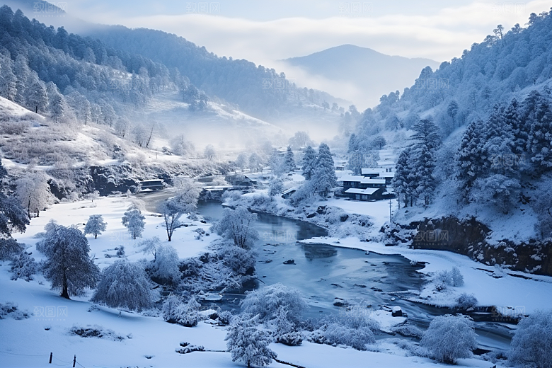 东北雪乡哈尔滨旅游素材