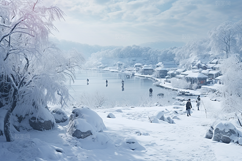 东北雪乡大雪北方素材