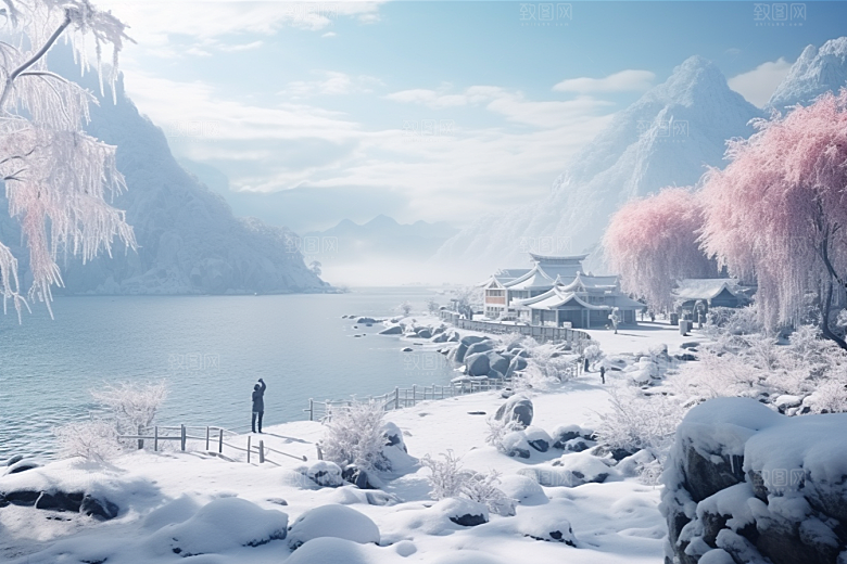 东北雪乡哈尔滨大雪素材