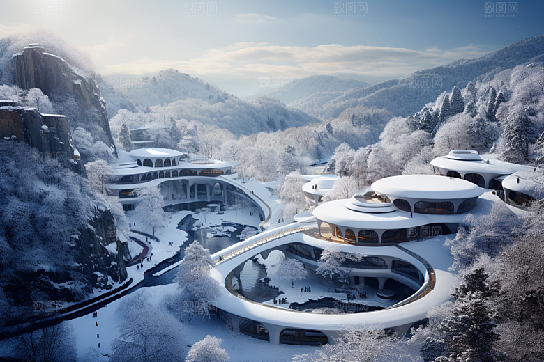 东北雪乡哈尔滨旅游素材