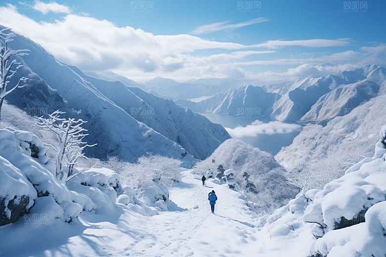 东北雪乡北方大雪素材