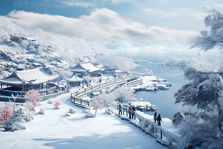 东北雪乡北方景区素材