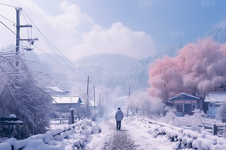 东北雪乡高清风光素材