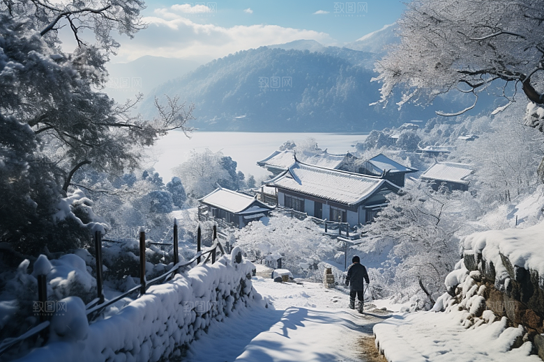 东北雪乡景区旅游素材