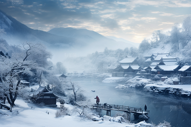 东北雪乡景区旅游素材