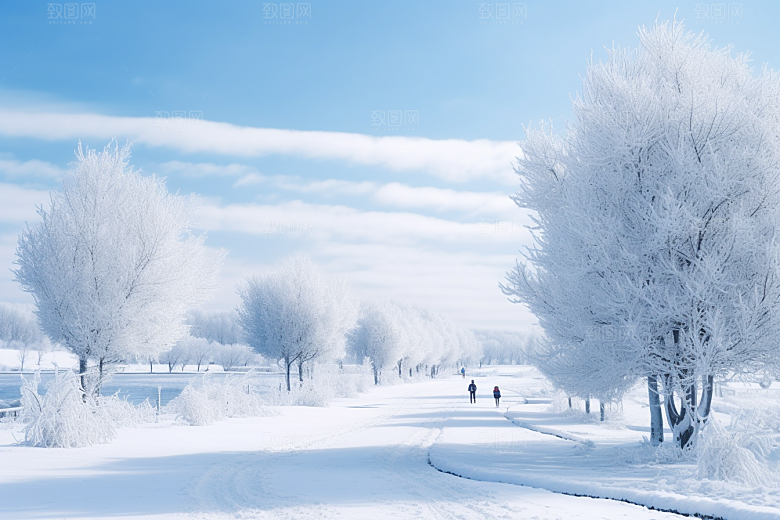 东北雪乡高清旅游素材