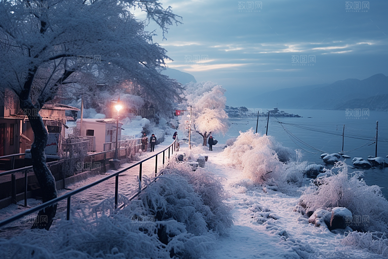 东北雪乡旅游大雪素材