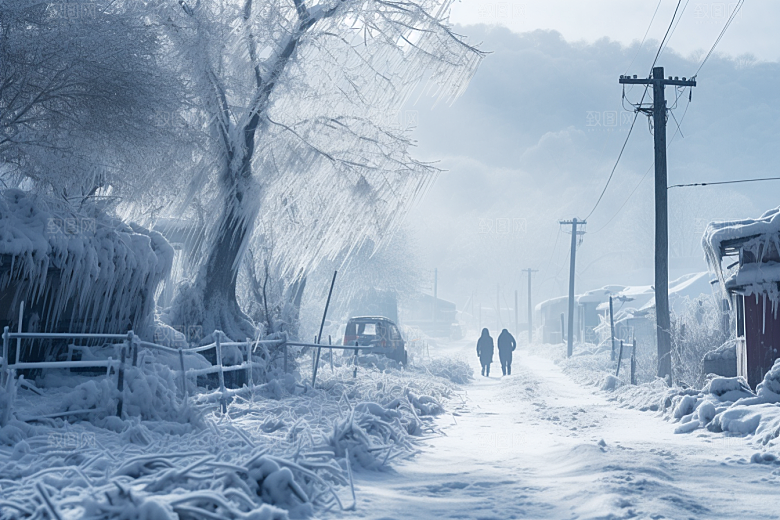 东北雪乡景区旅游素材