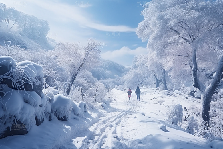 东北雪乡哈尔滨高清素材