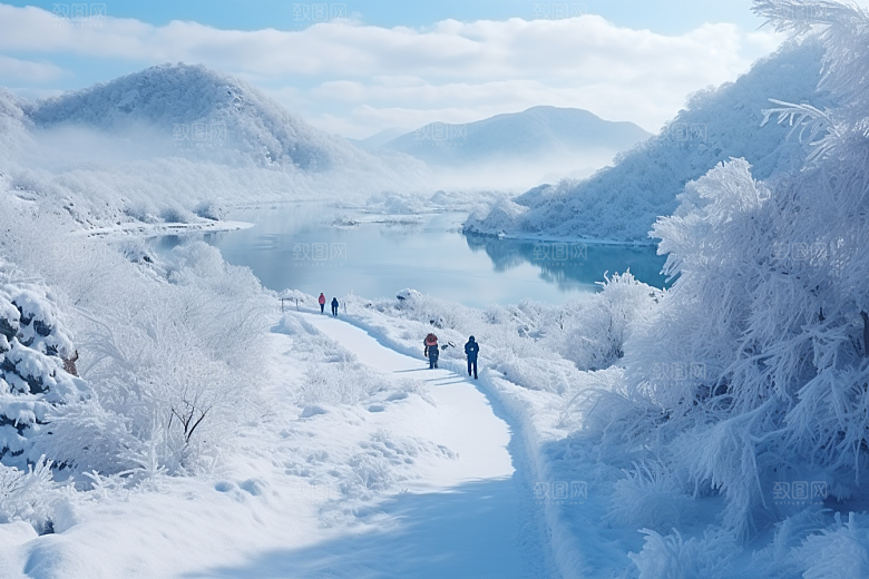 东北雪乡景区旅游素材