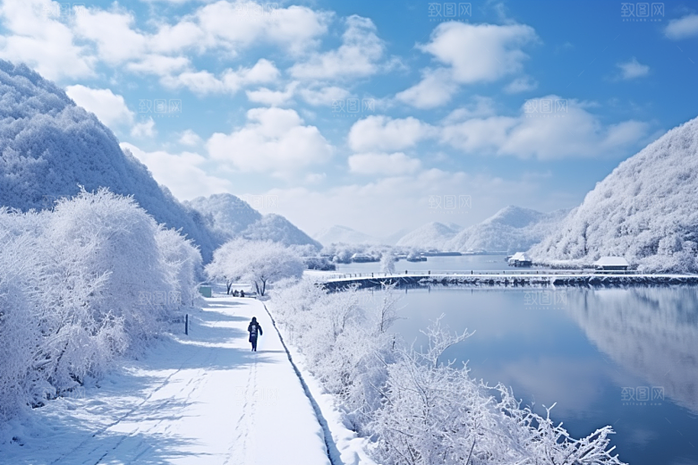 东北雪乡北方景区素材