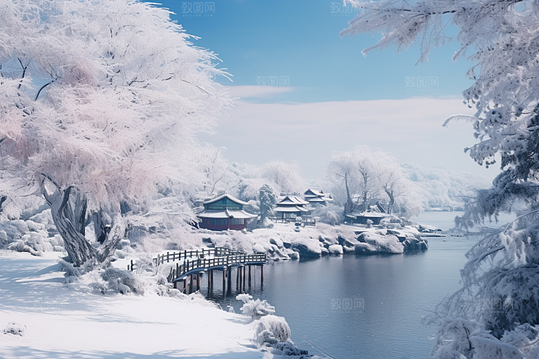 东北雪乡旅游风光素材