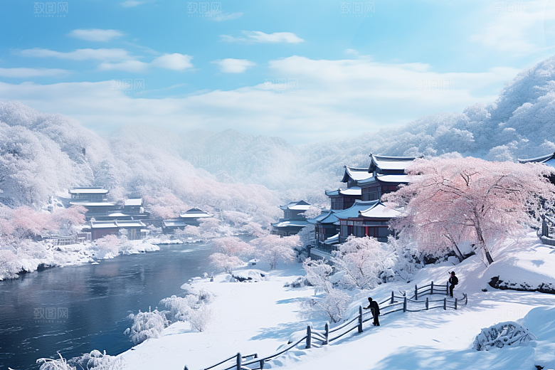 东北雪乡北方景区素材