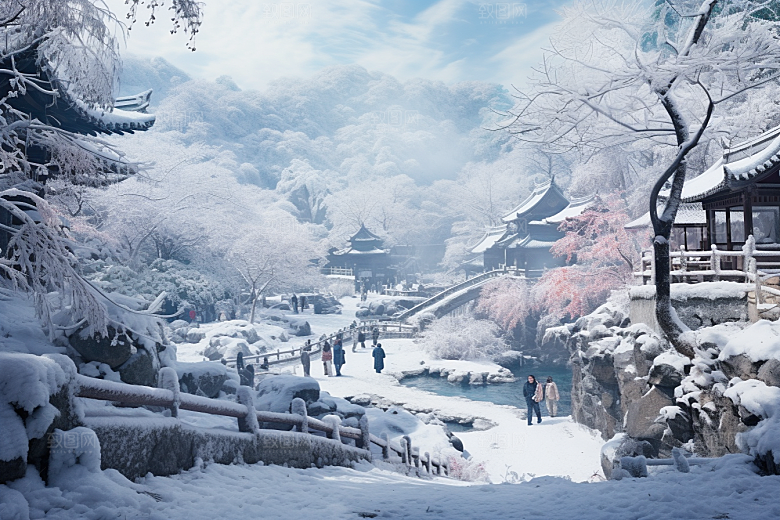 东北雪乡高清旅游素材