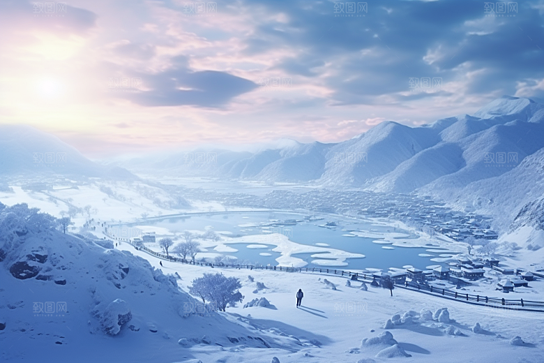 东北雪乡旅游风光素材