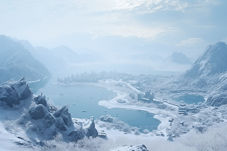 东北雪乡北方景区素材
