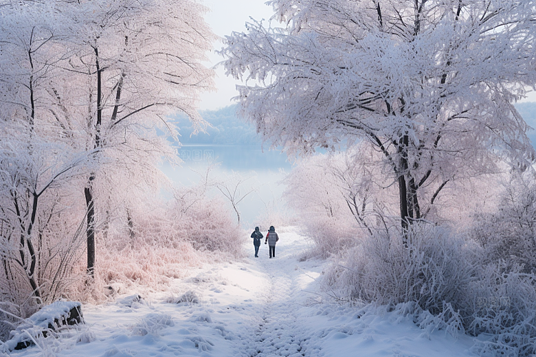 东北雪乡旅游风光素材