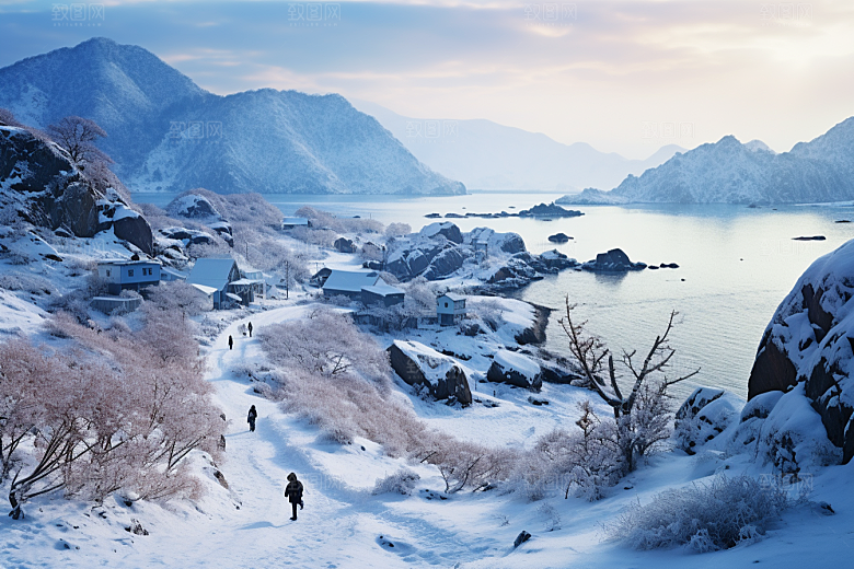 东北雪乡旅游大雪素材