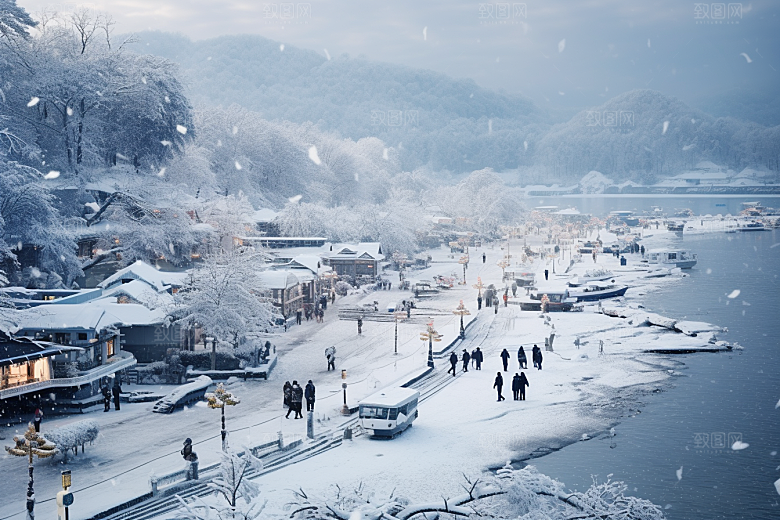 东北雪乡旅游北方素材